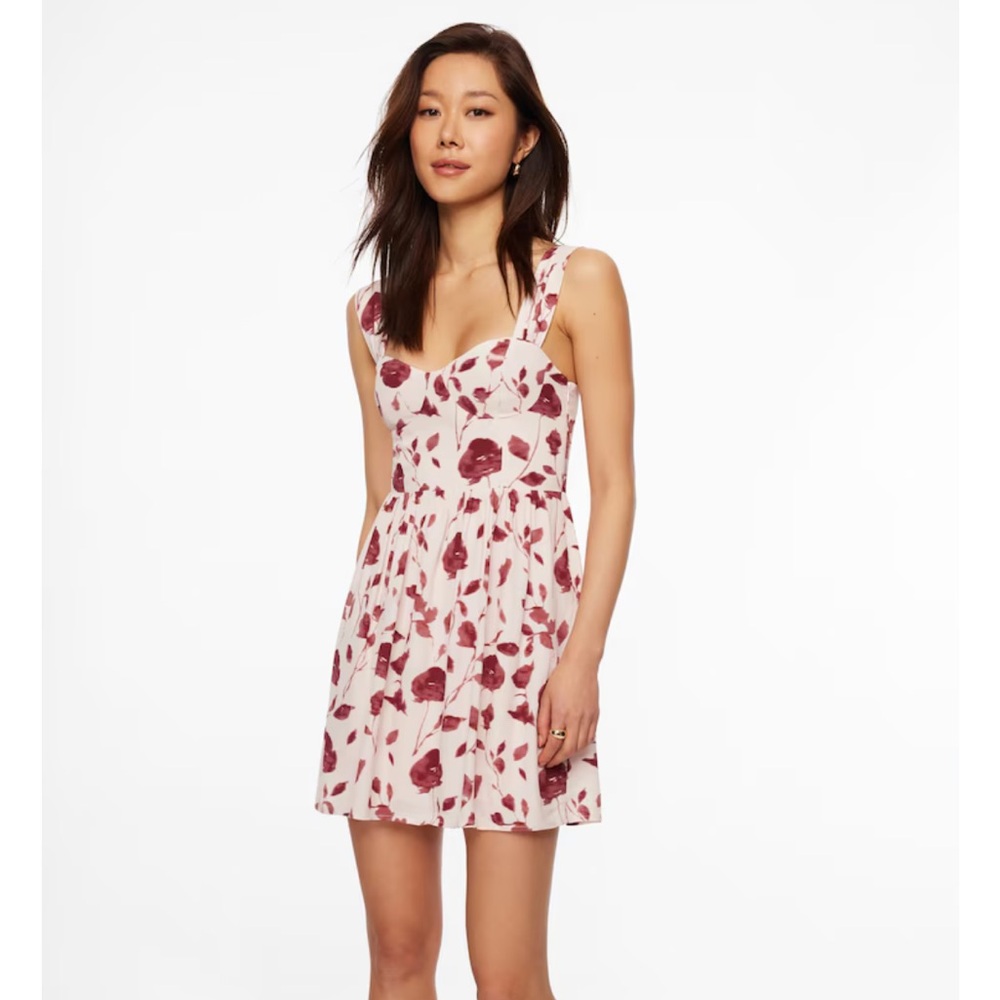 Dynamite Blush Pink Floral Dress Size Small EUC